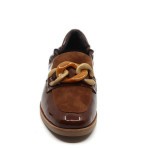 Softwaves mocassin bruin lak / daim 8.35.12